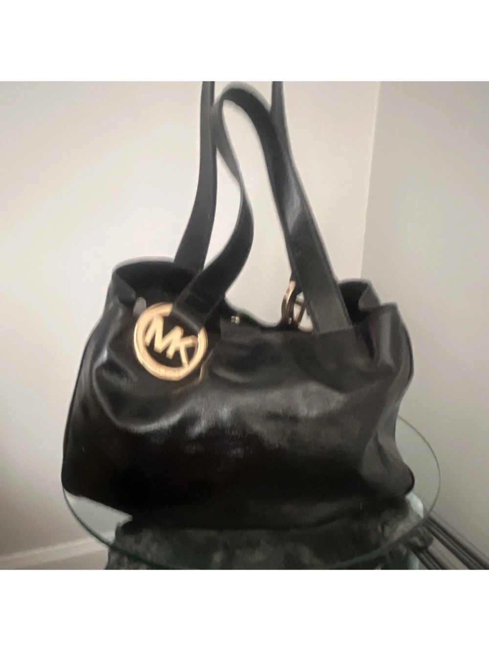 Michael Kors Black Leather Fulton Bag - Classic in Great condition